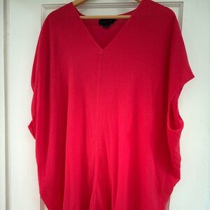 Hatch silk/cotton red slouch cocoon dress